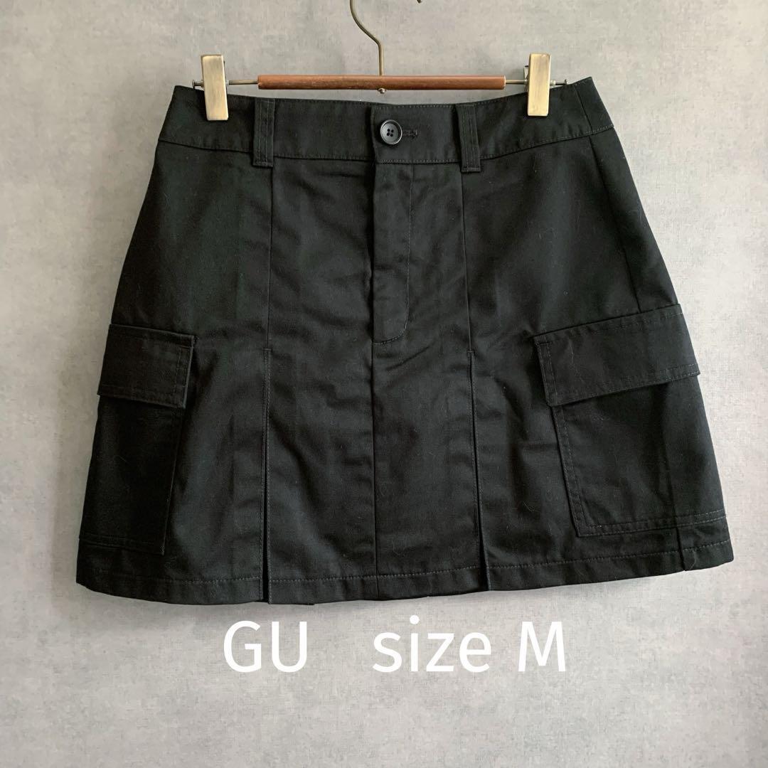 未使用品 GU 黒ミニスカート ユニクロ拍卖