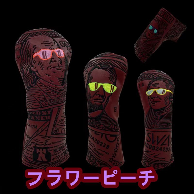 4点セットゴルフヘッドカバーSvvagゴルフクラブヘッドカバー拍卖