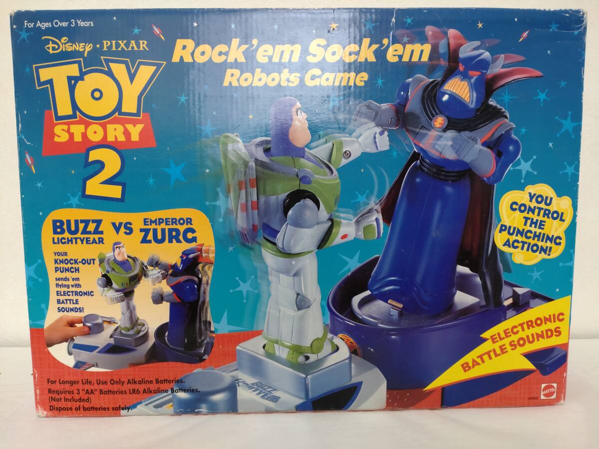 Toy Story 2 Buzz & Zurg ROCK'EM SOCK 'EM ROBOTS!!!! トイストーリー バズ ライトイヤー ザーグ ロックン・ソックン・ロボット拍卖