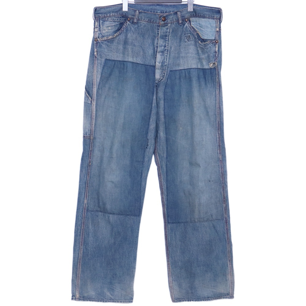 SAINT MICHAEL DENIM PAINTER PANTS XLサイズ インディゴ SM-A23-0000-038 セントマイケル デニムペインターパンツ ジーンズ DNM PNT拍卖