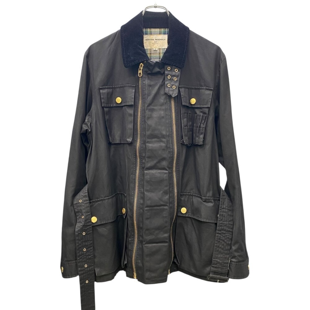 GENERAL RESEARCH 1998 Parasite Twin Zip Riders Jacket Mサイズ チャコール ネイビー STYLE365 ジェネラルリサーチ オイルド ジャケット拍卖