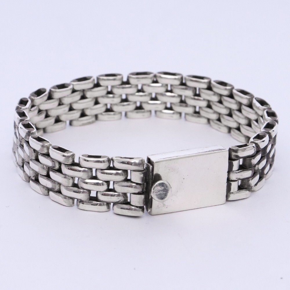 LAVER 5 LINK BAND Lサイズ シルバー ラバー リンク ブレスレット バングル拍卖