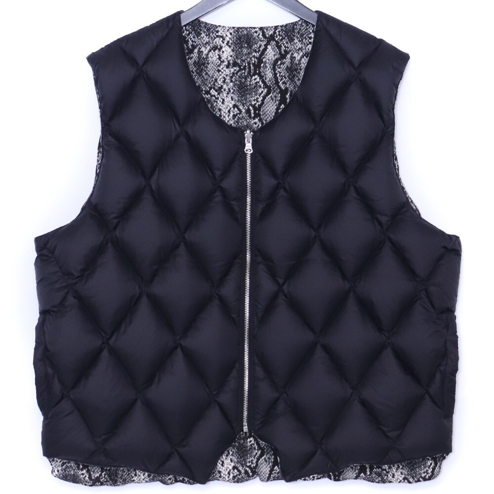 STUSSY パイソンリバーシブルナイロンダウンベスト Lサイズ ネイビー 115669 ステューシー REVERSIBLE VEST PYTHON拍卖