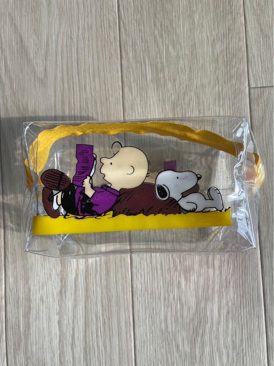 新品未使用 スヌーピー SNOOPY クリアケース ペンケース 化粧ポーチ 小物入れ 拍卖