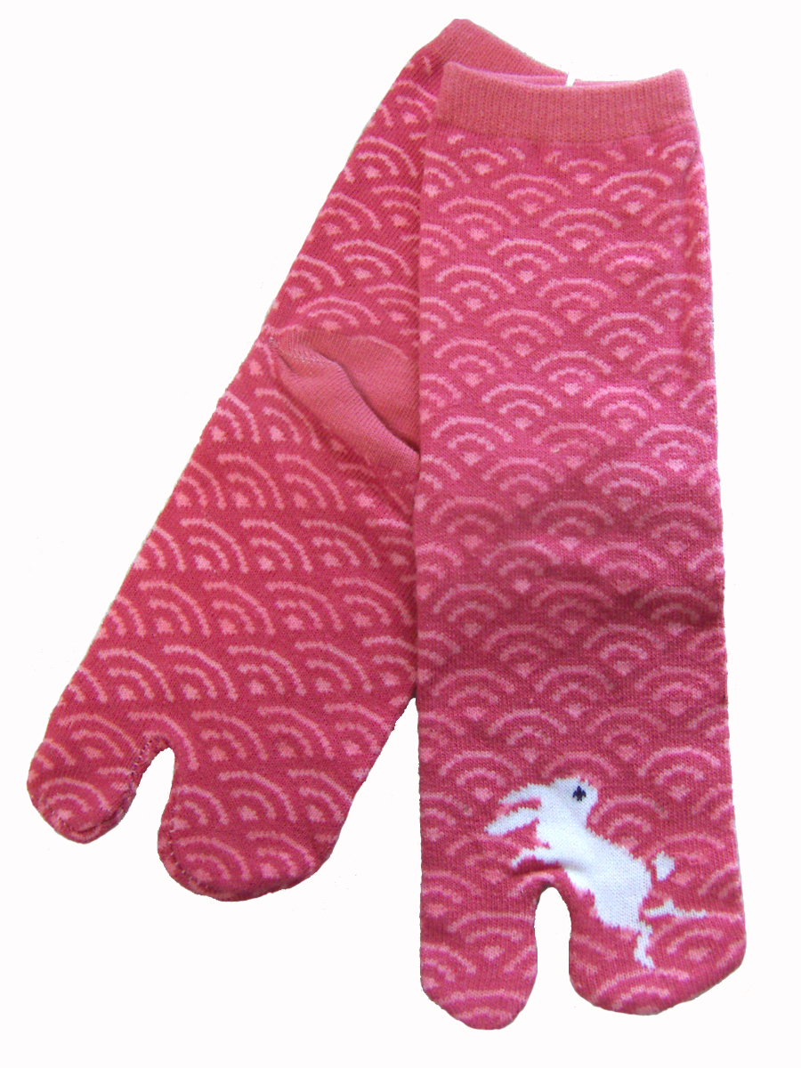 【京都くろちく】文化足袋(青海波と兎)拍卖