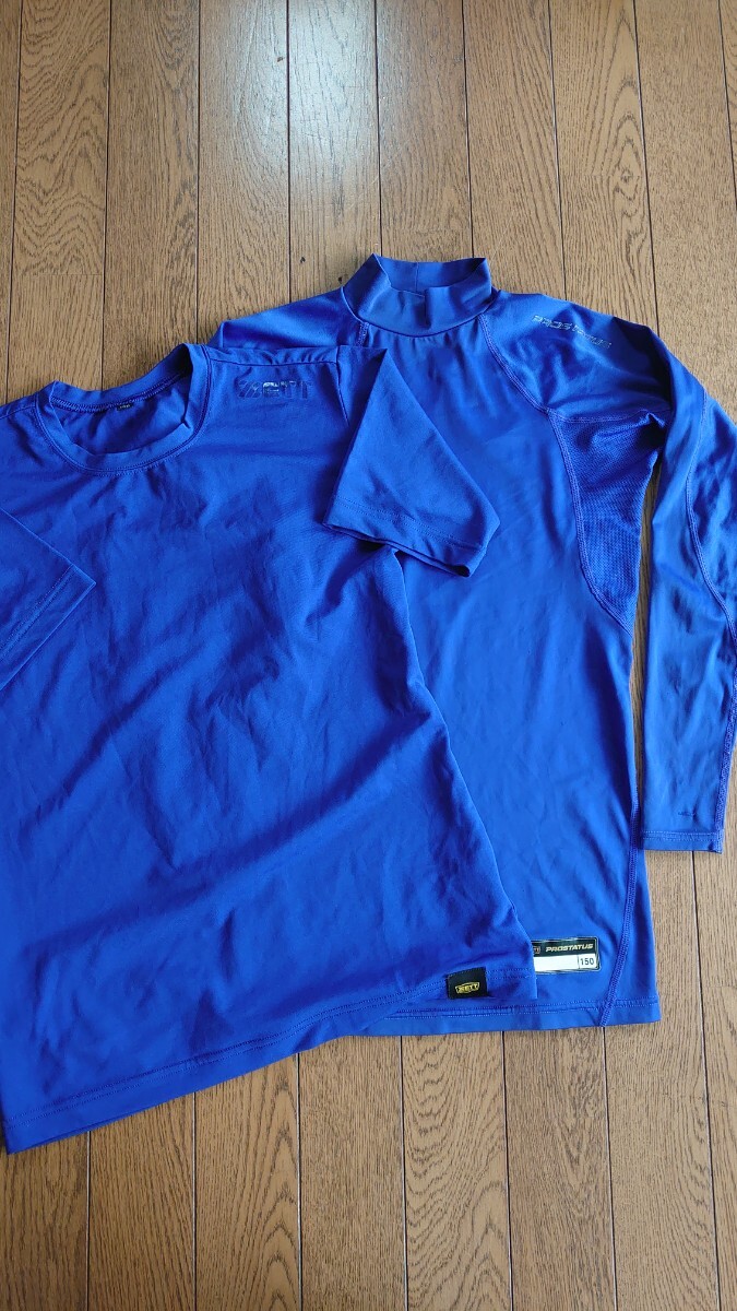 アンダーウェア アンダーシャツ ZETT 2枚セット 半袖 長袖 野球 150拍卖