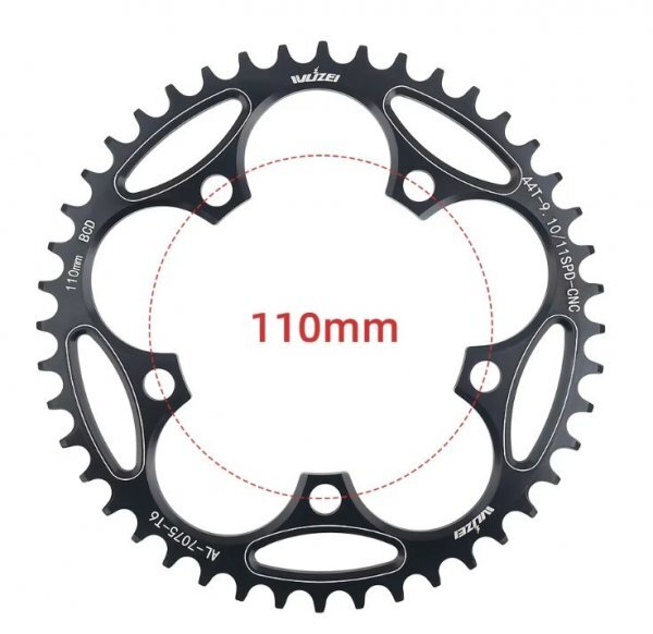 格安 ロードバイクチェーンリング46T PCD110mm ナローワイド フロントシングル 新品 FC-5750 FC-6650 FC-6750 最落なし拍卖