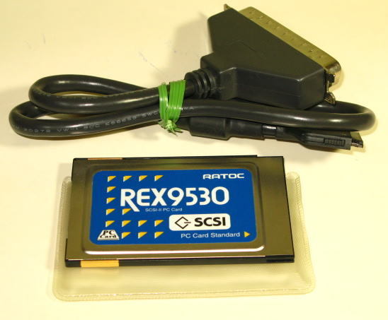 ラトックシステム REX-9530A  SCSI-2 PC カード  アンフェノールフルピッチ50ピンケーブル仕様   中古拍卖