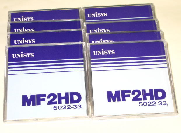 UNiSYS ユニシスブランド MF2HD 3.5インチフロッピーディスク 個別梱包プラスチックケース入り10枚セット 長期保管品 未使用拍卖