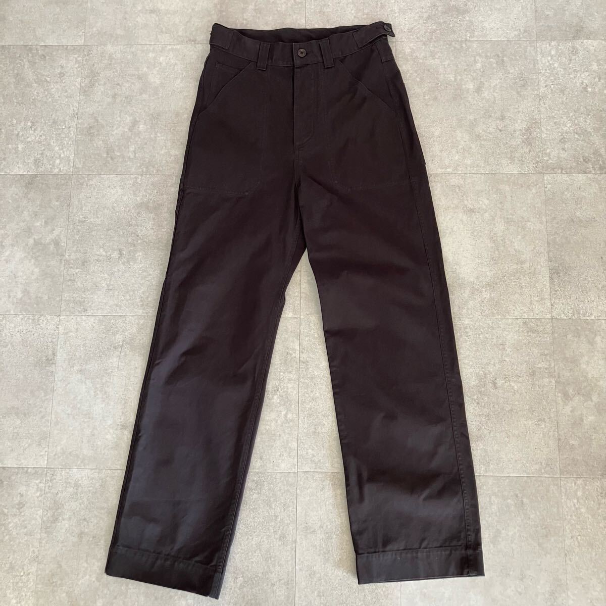 ●メンズ 美品 MHL. マーガレットハウエル コットン ベイカーパンツ/size(S)/596-3240506/メンズ/日本製/ブラック拍卖