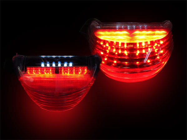 新品 KAWASAKI ZX-12R ウインカー内蔵 LEDテールランプ 2000~2006年 クリア ZXT20A ZXT20B拍卖