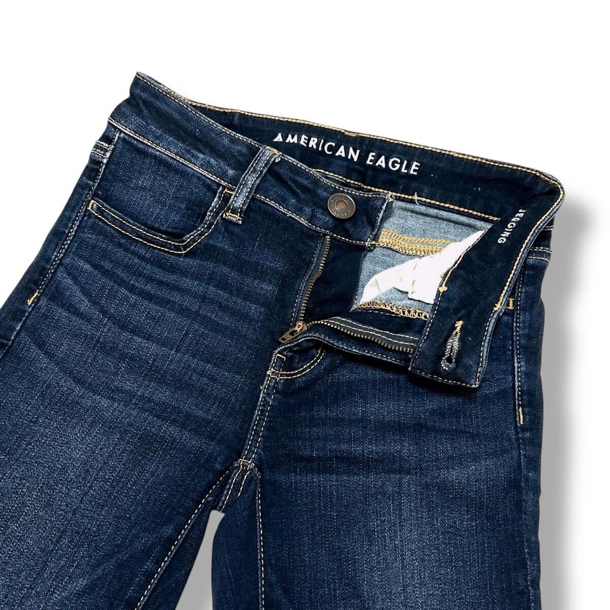 アメリカンイーグル JEGGING ジェギング ストレッチ デニム サイズUS 0拍卖
