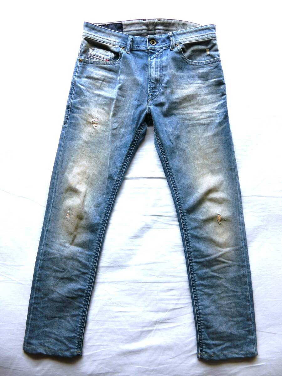 DIESEL ディーゼル ヴィンテージ加工 デニム パンツ THOMMER メンズ W29 インディゴ スリムスキニー ストレッチ拍卖