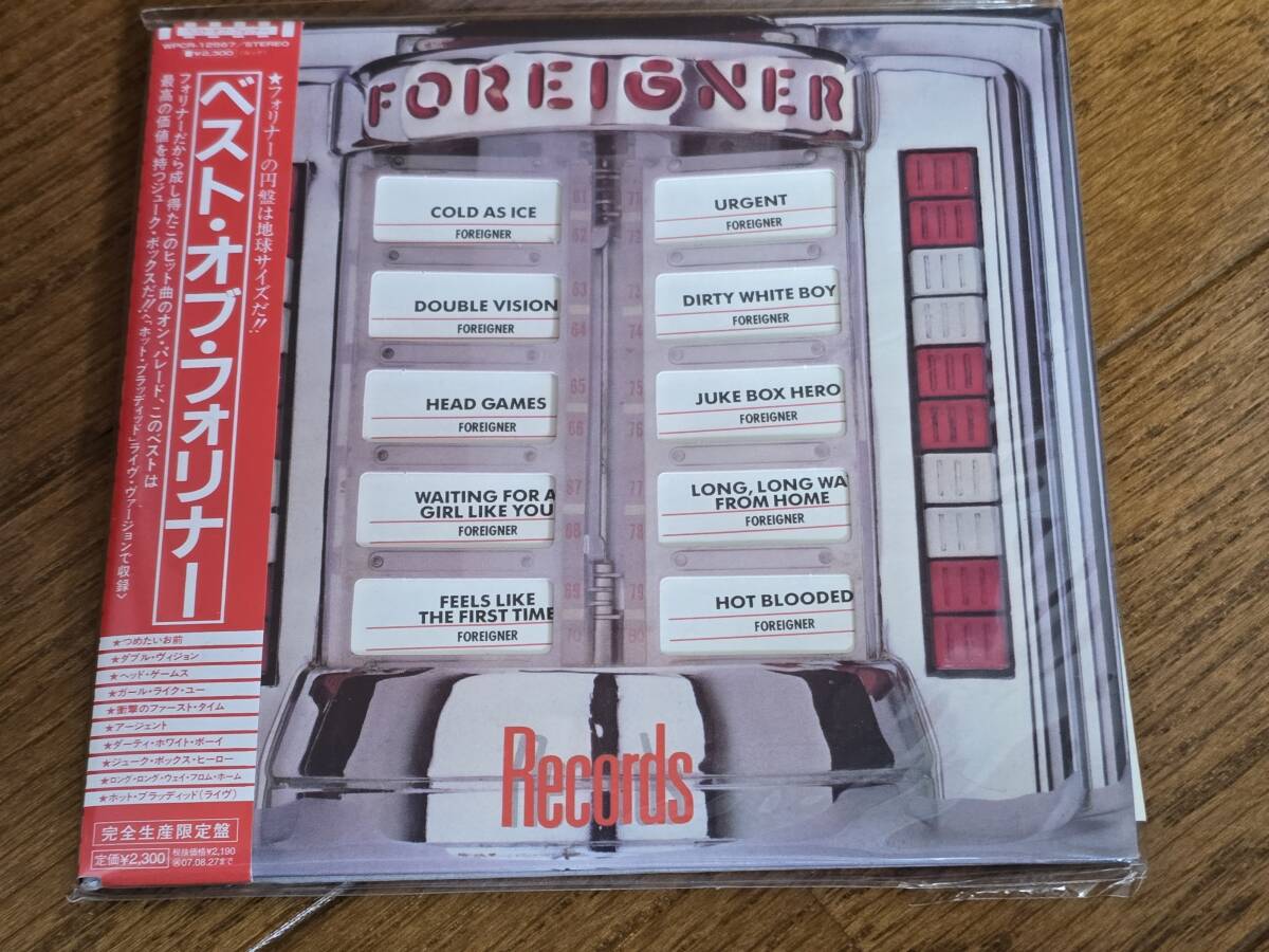 (CD) Foreigner●フォリナー / Records ベスト・オブ・フォリナー 日本盤 2007年限定再発紙ジャケ拍卖