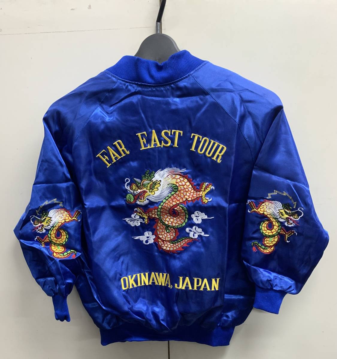 80sヴィンテージ デッドストック スカジャンFAREAST TOUR OKINAWA KADENA KIDS キッズ用 サイズ4 沖縄 米軍拍卖