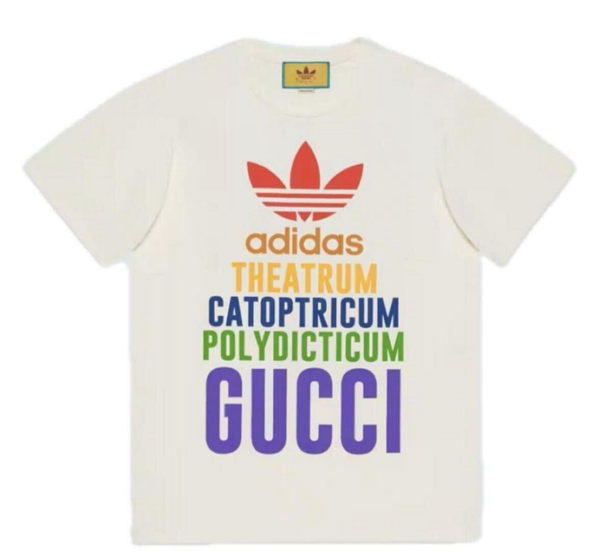 【アディダスグッチ 新品 未使用】グッチ メンズ レディース ロゴ 半袖Tシャツ トップス 半袖シャツ トップス カットソー ユニセックス拍卖