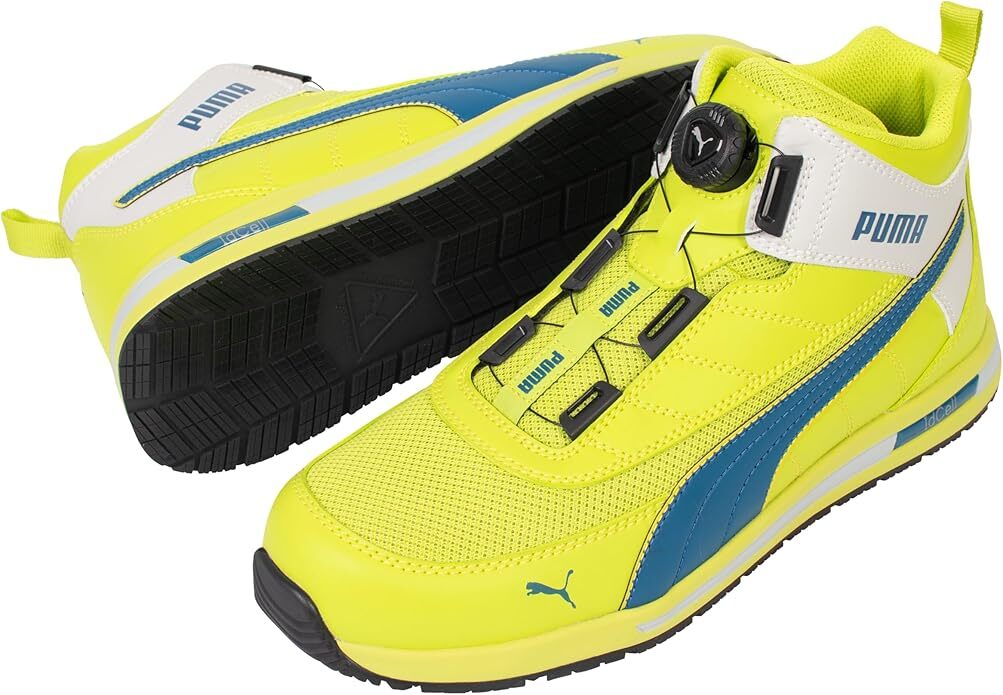 新品 PUMA プーマ 安全靴 SWITCHBACK YELLOW DISC MID 63.214.0 27.0cm拍卖