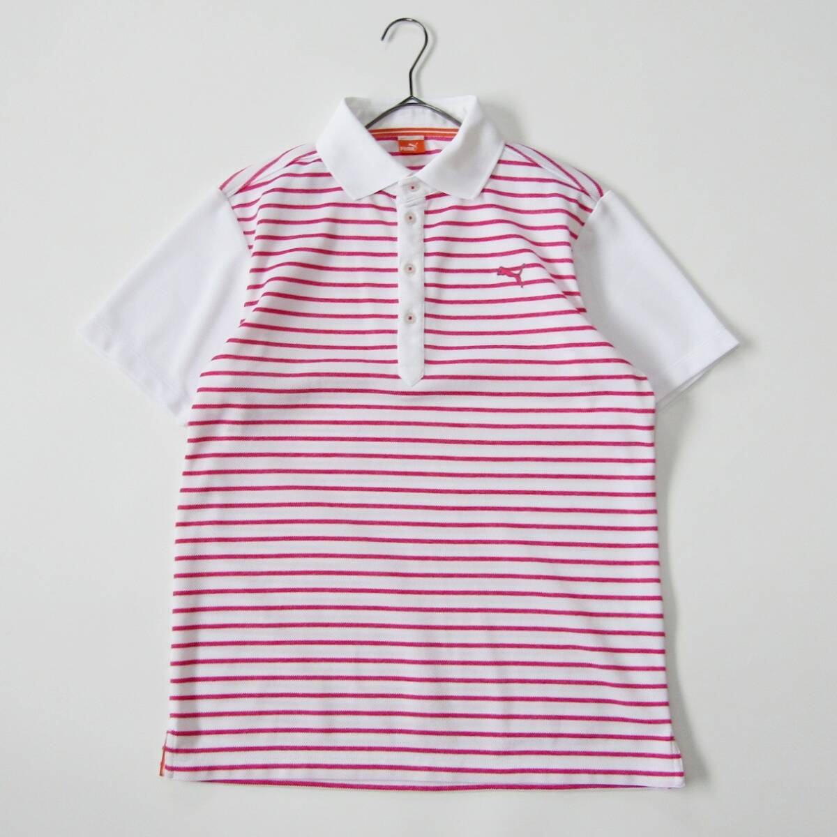 puma プーマ ボーダーゴルフポロシャツ Lサイズ拍卖