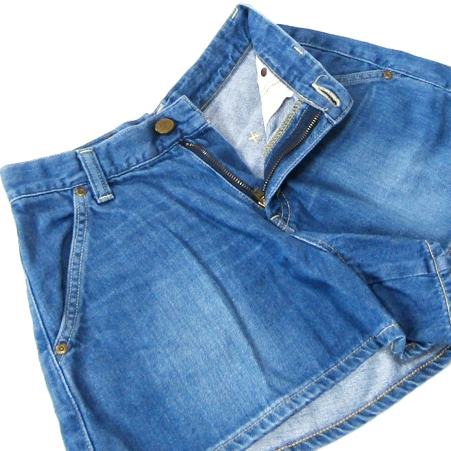 LeeリーLL4819▼ワイドショートデニムパンツ▼XSサイズ▼ウエスト約70cm拍卖