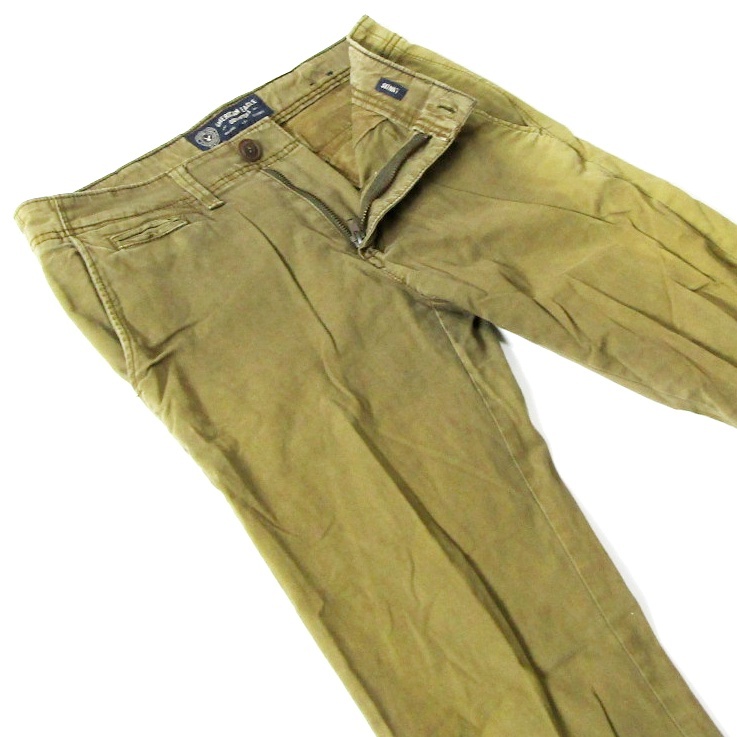 AMERICANEAGLEアメリカンイーグル▼スキニーカラーパンツ▼28インチ▼ウエスト約79cm拍卖