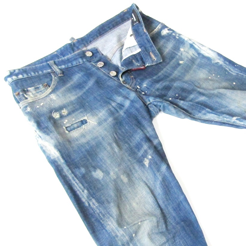 DSQUARED2ディースクエアード▼ストレッチセクシーツイストジーンズ▼サイズ46▼ウエスト約90cm拍卖
