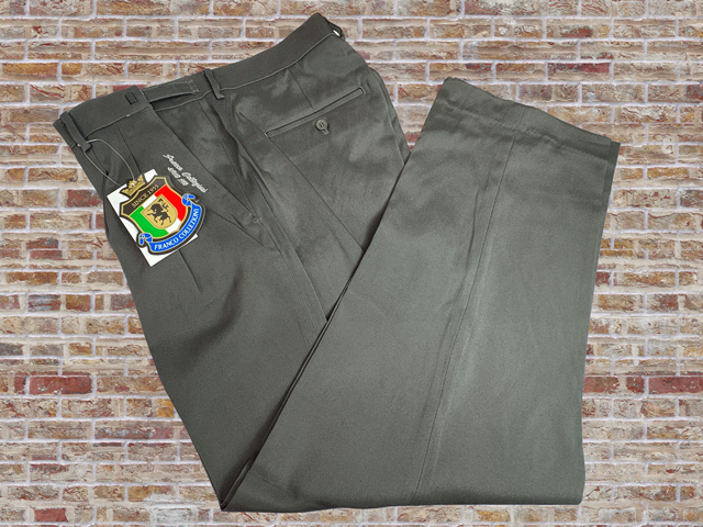 41027-2-nb402 ウエスト90-96 股下65cm FRANCO COLLEZIONI ウエストアジャスター付ストレッチ2タックスラックス 拍卖