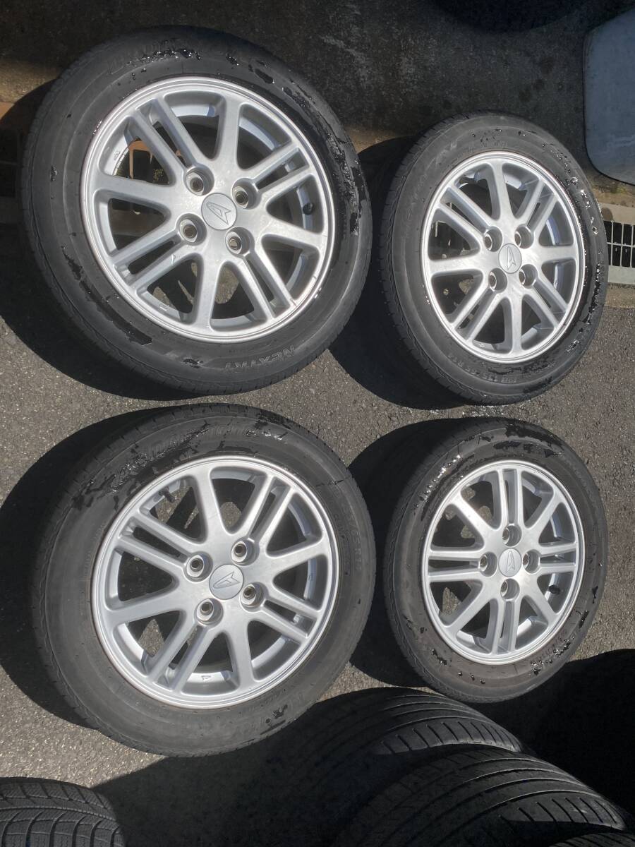 ◆AS617-1◆ダイハツ純正◆軽自動車全般◆14×4.5J+45◆4H100◆2021年製◆ブリヂストン◆NEXTRY◆155/65R14◆4本セット◆中古品◆拍卖