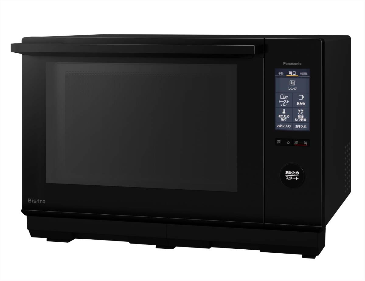 【中古】パナソニック ビストロ スチーム オーブンレンジ 25L 液晶タッチパネル 大火力 ブラック NE-BS6C-K拍卖