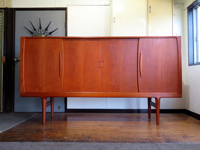 北欧ヴィンテージ・チーク材・デンマーク・大型・丸脚・削り直しメンテ済み/検索ウェグナー・Omann Jun・ク リスチャンセン・モーエンセン拍卖