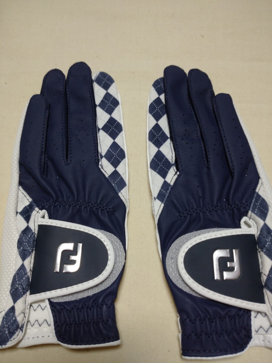 20cm ネイビー フットジョイ 両手 レディース ゴルフグローブ 新品拍卖