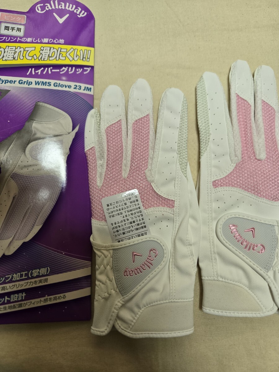 20cm Callaway キャロウェイ 両手 ゴルフ グローブ ピンク拍卖