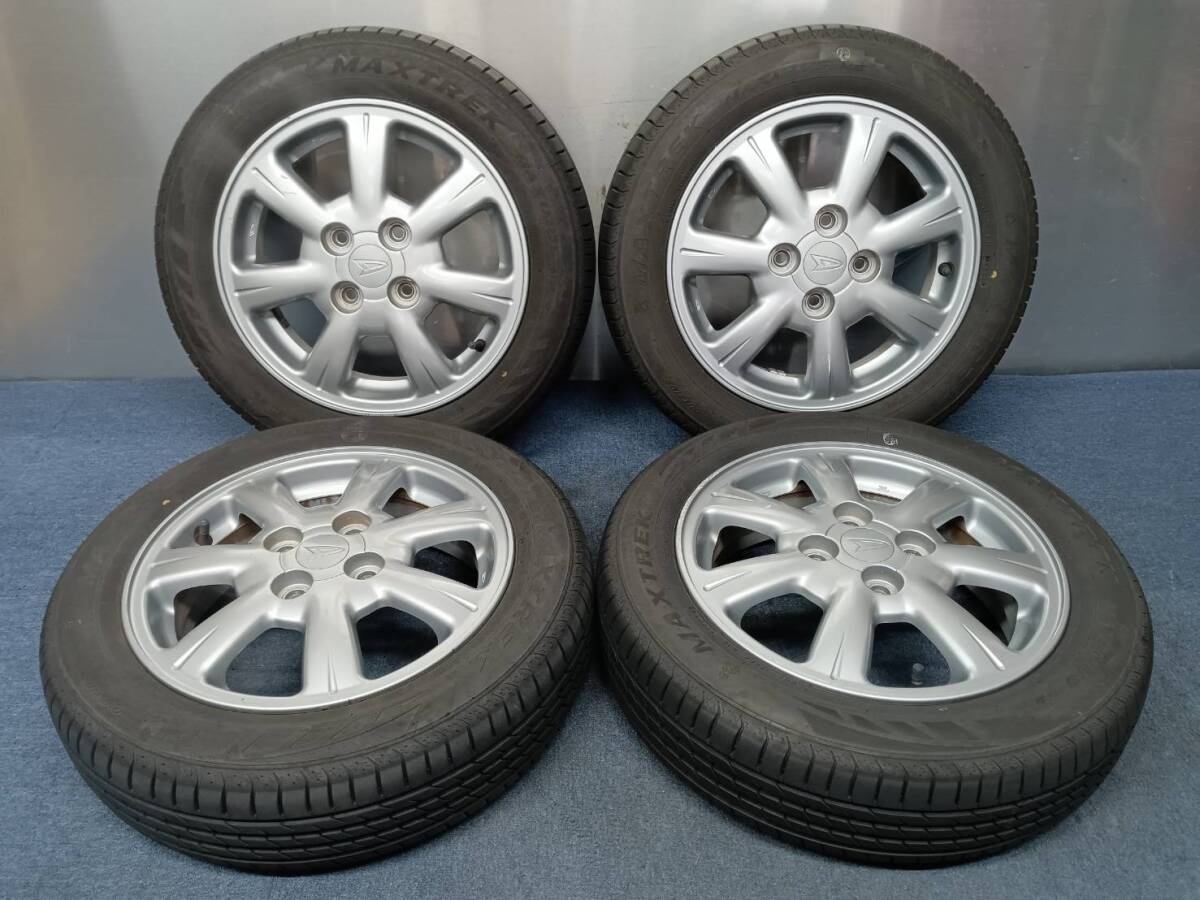 ★8-8.5分山★23年製★ MAXTREK MAXIMUS M2 155/65R14 ダイハツ純正ホイール 14×4.5J +45 4H-100 4本セット B845拍卖