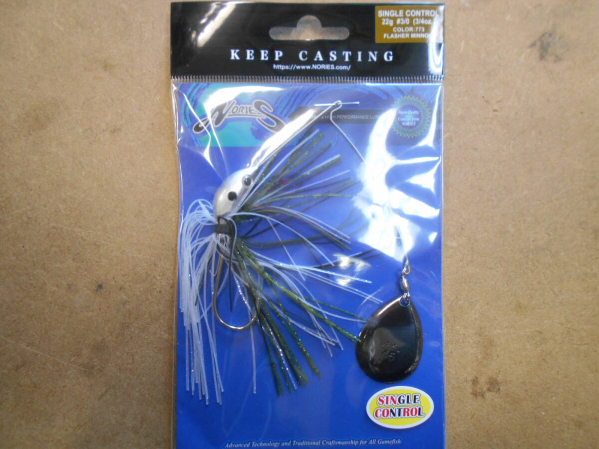 ノリーズ #3/0フック シングルコントロール 3/4oz フラッシャーミノー 未使用新品!クリスタルS 田辺哲男 伊藤巧拍卖