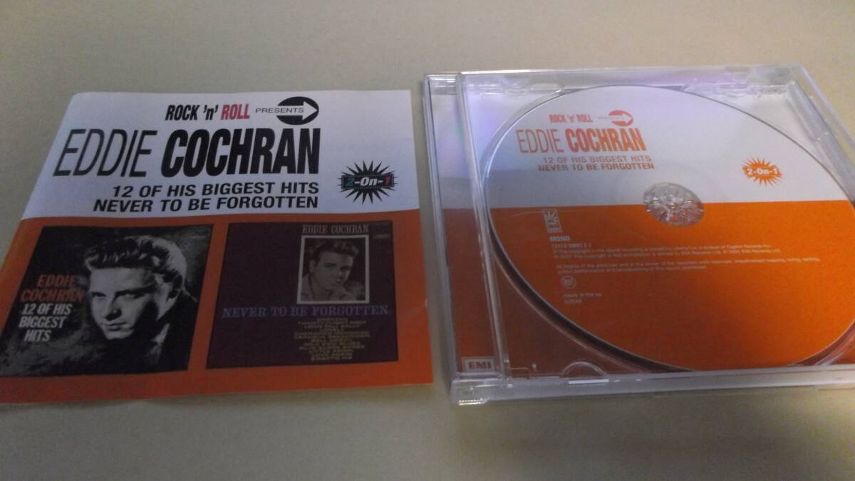 EDDIE COCHRAN 2 in ONE CD 12of hits biggest hits / never to be forgotten エディ・コクラン拍卖