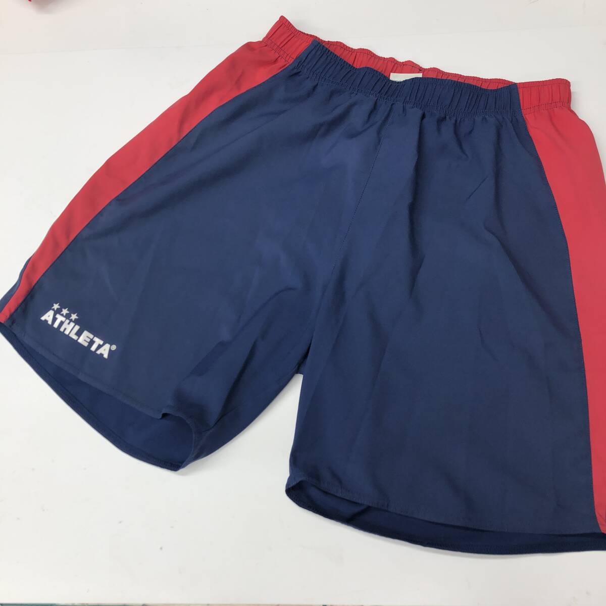 アスレタ ATHLETA ゲームパンツ グレー ネイビー レッド Lサイズ拍卖
