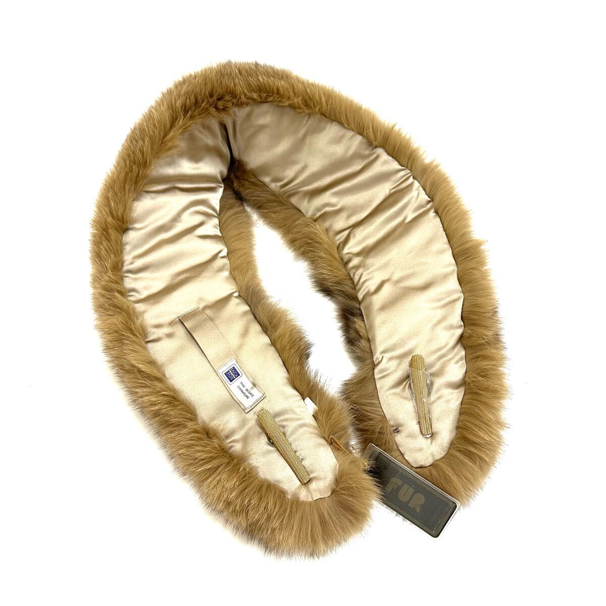 〔貂商〕h5579 SAGA FOX フォックス ショール ストール リアルファー ティペット shawl 狐皮FOX 全長約110cm拍卖