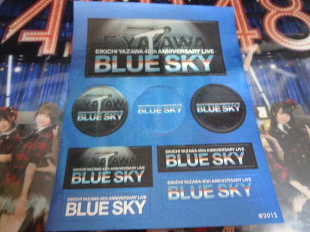 矢沢永吉 E.YAZAWA ツアータイトル ステッカー 2012 BLUE SKY メタリック拍卖