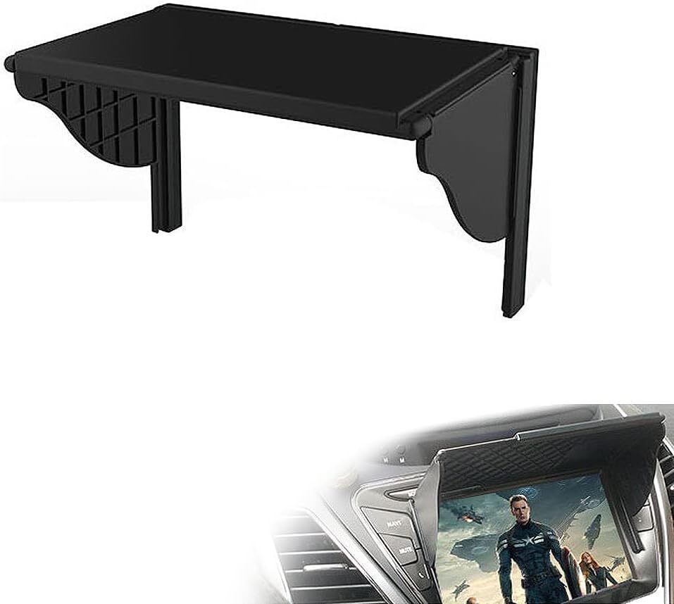 カーナビ サンバイザー 6.2インチ から 10.2インチ 対応 伸縮可能 バイザー シェード 両面テープ付き拍卖