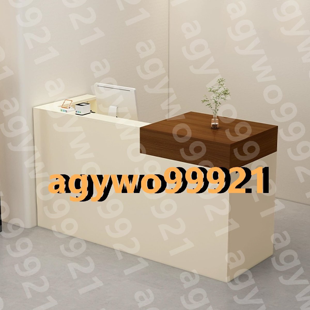 小さな受付デスク、鍵付き引き出し付きフロントデスク、木製フロントカウンター、コンビニエンスストアの受付カウンター(120cm)拍卖