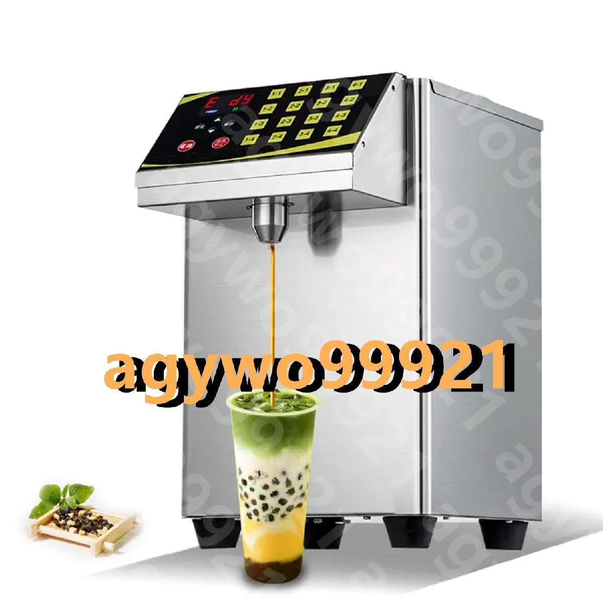 8.5L 自動フルクトースディスペンサー、LCD ディスプレイ付き 360W 商用ステンレス鋼バブルティー装置、砂糖含有量を自由にカスタマイズ拍卖