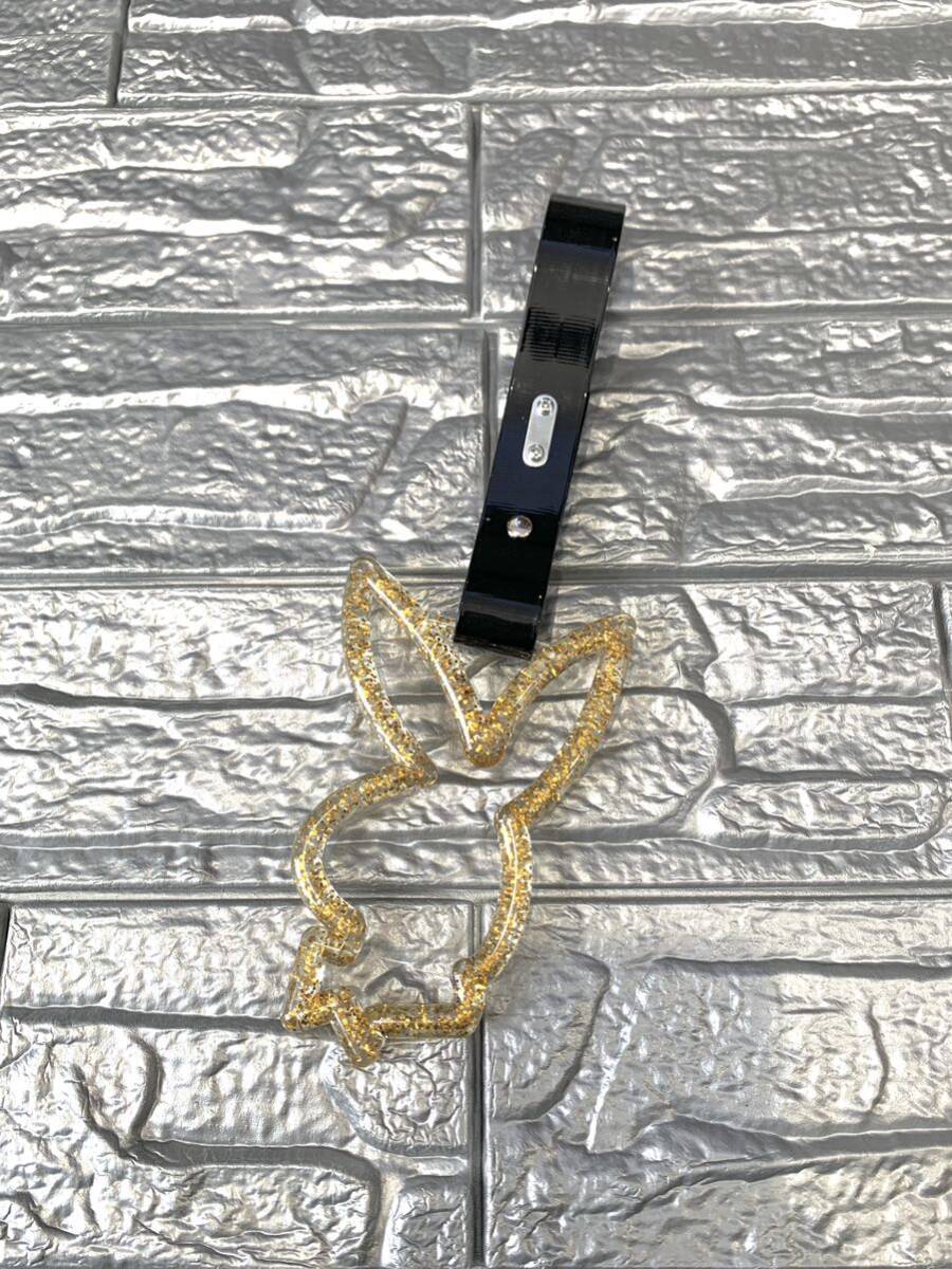 ウサギ バニー つり革 ゴールド 金 黒 ラメ JDM つり輪 旧車 トラック デコトラ 暴走族 レトロ 昭和 GS400 バブ ザリ サンパチ 当時物拍卖