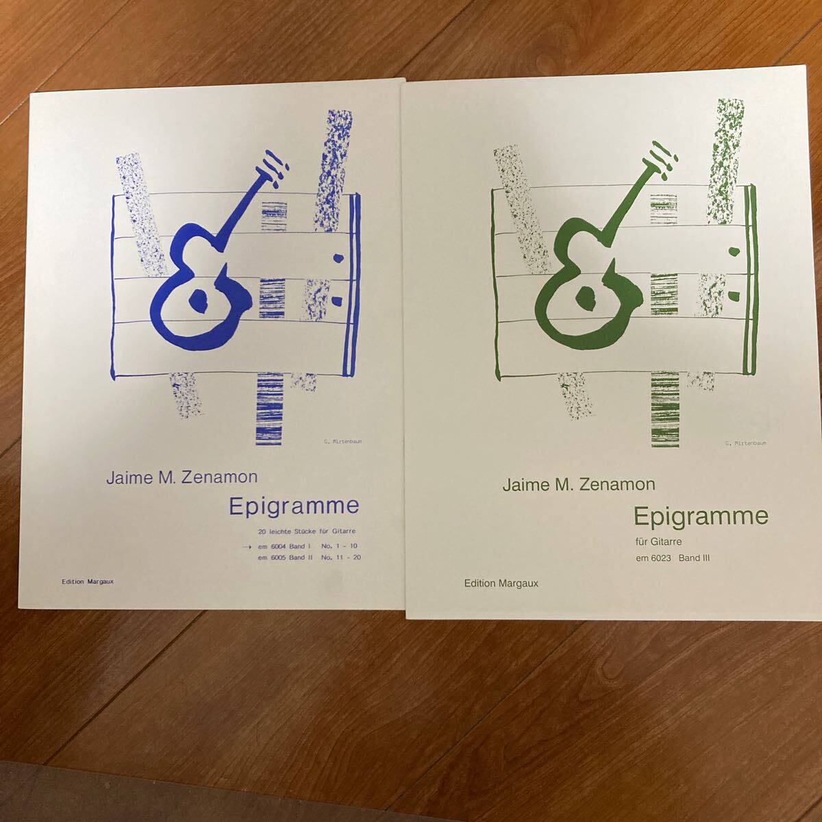セナモン エピグラム 2冊セット(バンド1・バンド3) クラシックギター輸入譜em6004/em6023拍卖
