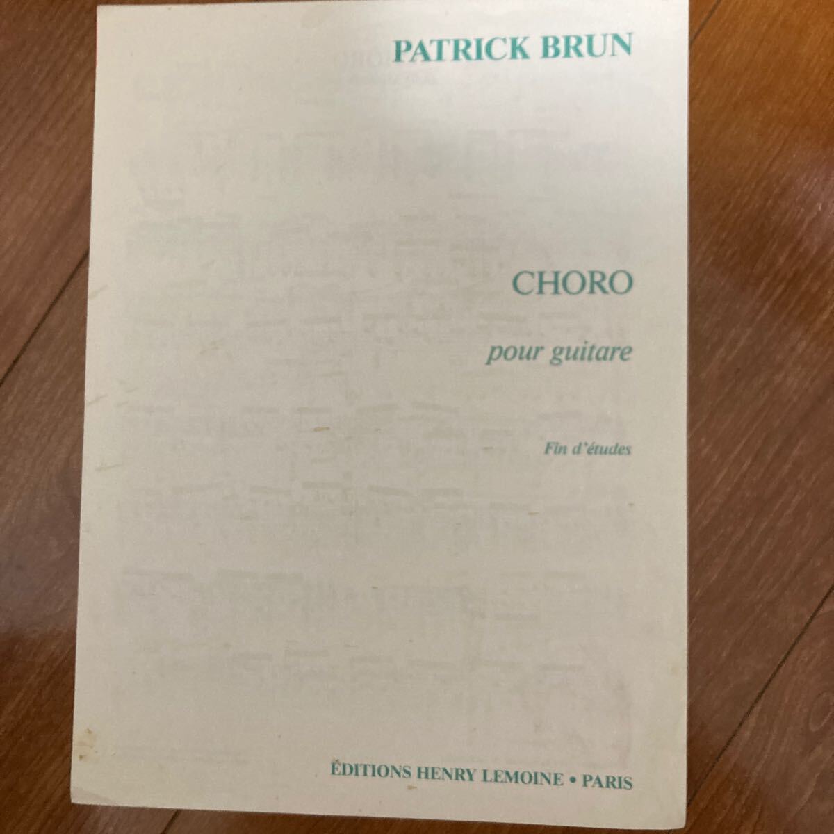 ブリュン ショーロ クラシックギター輸入譜 24796HL拍卖