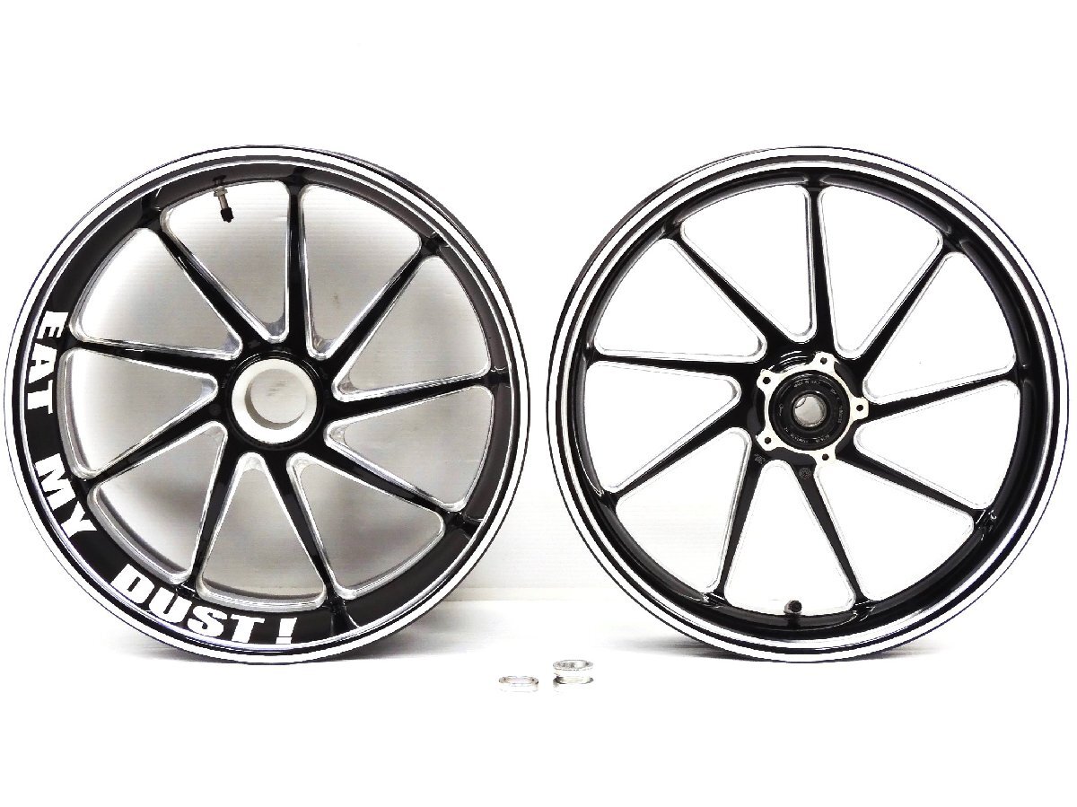 #【評価S】美品 DUCATI ドゥカティ ディアベル カーボン アルミ ホイール フロント リア 前後 セット 17×3.50 B275.15 17×8.00 B276.15拍卖