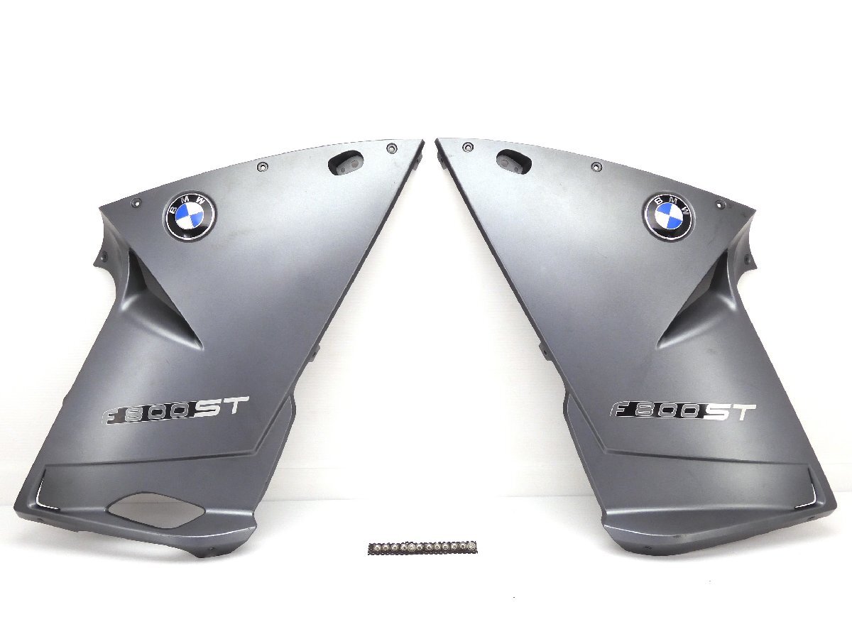 140【評価S】 BMW F800ST 実動 純正 アンダー ロア サイド トリム カバー カウル 左右 セット 46637682698 10872210 銀 シルバー拍卖