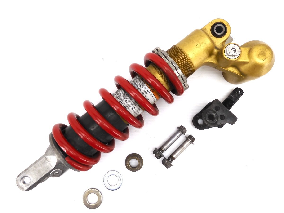 80【評価A】 ZX10R ZX-10R ZXT00C ニンジャ 実動 純正 リア ショック サスペンション 赤 スプリング拍卖