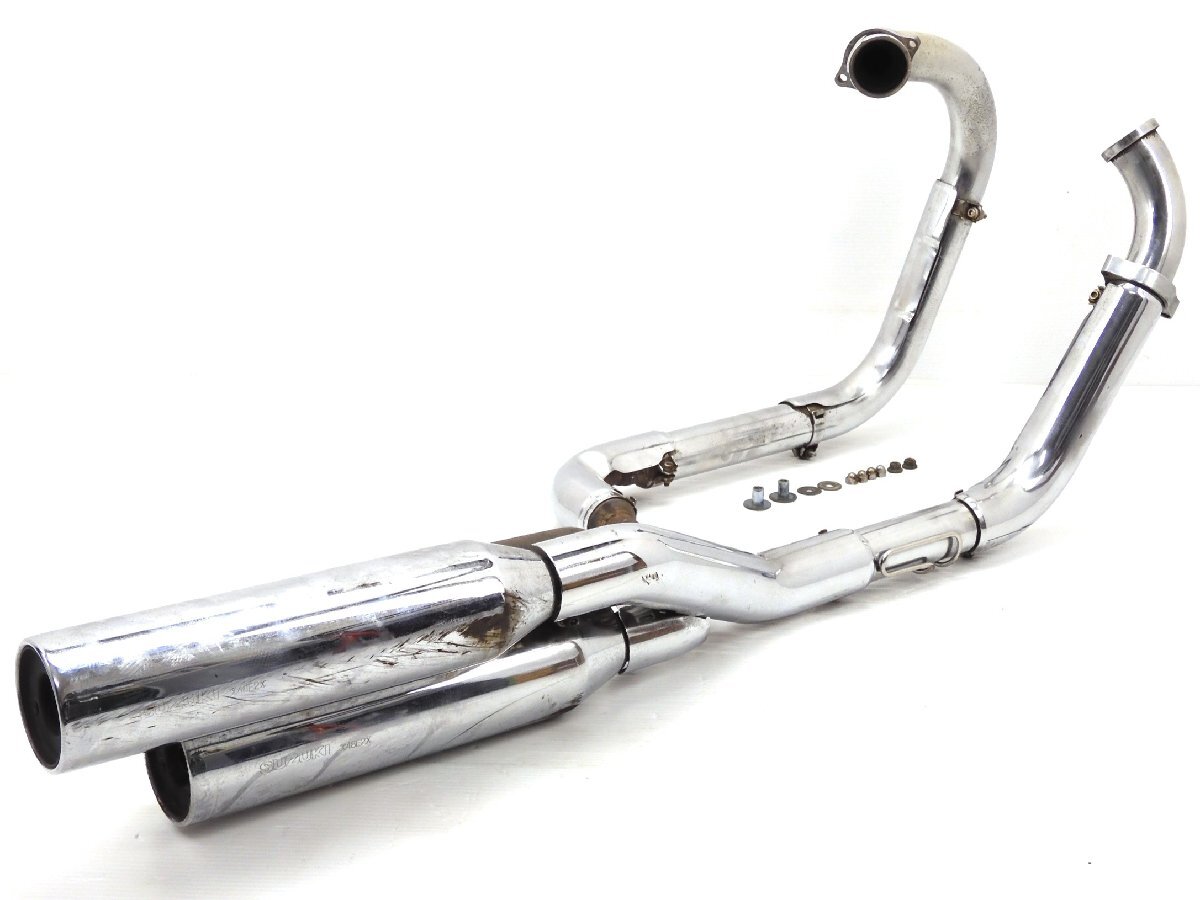 160【評価A】 デスペラード 800X VS53B 実動 純正 マフラー フルエキ サイレンサー 48E2 音動画有 車検用 等 Desperado VZ800 VX800拍卖