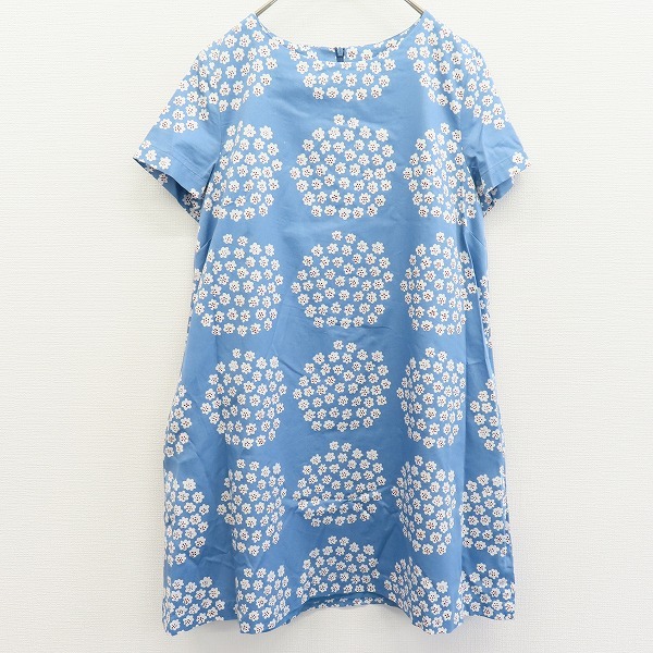 マリメッコ marimekko 半袖ワンピース 膝丈ワンピース 花柄 総柄 x929113拍卖