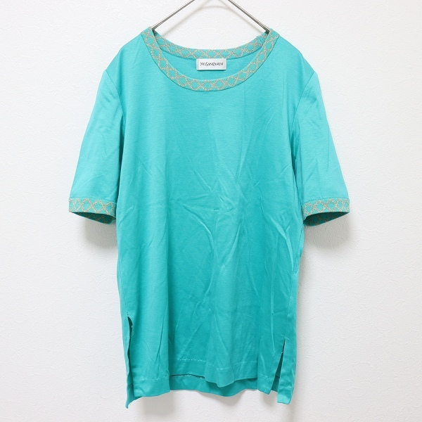 イヴ・サンローラン YVES SAINT LAURENT ヴィンテージ トップス カットソー ラメ x91357n拍卖