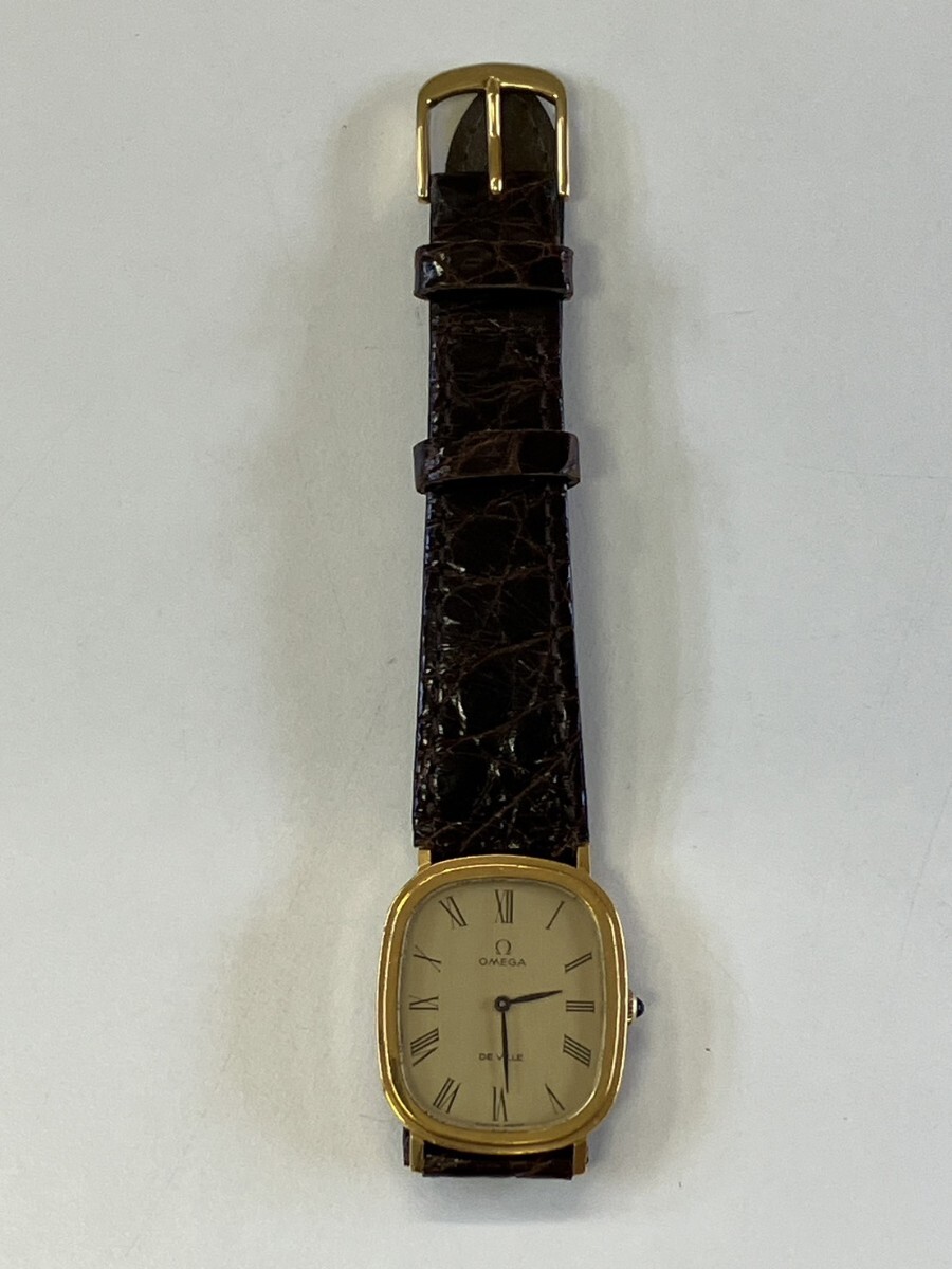 【中古品】OMEGA オメガ デビル ヴィンテージ アンティーク 腕時計 クォーツ デヴィル 人気 金 ゴールド拍卖